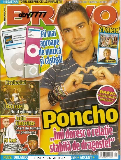 rbd-in revistele din romania coperta revistei bravo &nbsp;